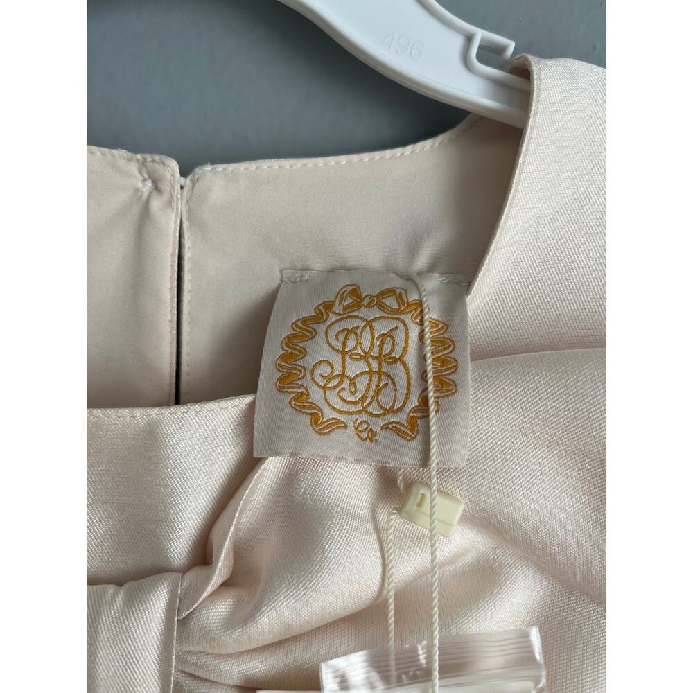 Beaufort Bonnet Mims McDahl Dress Girls 8 Ivory Satin Bow Grandccasion NWT $108 - Picture 2 of 10